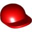 Набор LEGO Minifig Cap Short Curved Peak, Красный