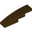 Набор LEGO Slope Curved 4 x 1 No Studs [Stud Holder with Asymmetric Ridges], Темно-коричневый