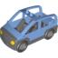 Набор LEGO Duplo Car with 2 Studs on Roof, Blue Base and ''POLICE'' Print, Medium Blue