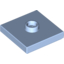 Набор LEGO Plate Special 2 x 2 with Groove and Centre Stud, Bright Light Blue