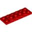 Набор LEGO Plate Special 2 x 6 x 2/3 [Four Studs on Side], Красный