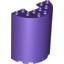 Набор LEGO Cylinder Half 3 x 6 x 6 with 1 x 2 Cutout, Темно-фиолетовый
