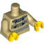 Набор LEGO Torso Western Indians Necklace and Fringe Print / Tan Arms / Yellow Hands, Tan