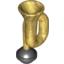 Набор LEGO Minifig Horn with Black Bulb Print, Pearl Gold