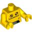 Набор LEGO Torso with Panels and Black and Yellow Circles Print / Yellow Arms / Yellow Hands, Желтый