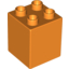 Набор LEGO Brick 2 x 2 x 2, Оранжевый