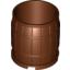 Набор LEGO Barrel 4 x 4 x 3.5, Красно-коричневый