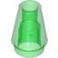 Набор LEGO Cone 1 x 1 [Top Groove], Прозрачный зеленый