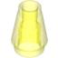 Набор LEGO Cone 1 x 1 [Top Groove], Trans-Neon Green