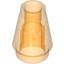 Набор LEGO Cone 1 x 1 [Top Groove], Прозрачный оранжевый