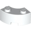 Набор LEGO Brick, Round Corner 2 x 2 Macaroni with Stud Notch and Reinforced Underside (New Style), Белый