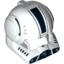 Набор LEGO Minifig Helmet SW Clone Pilot with Open Visor and Black Markings Print, Белый
