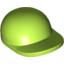 Набор LEGO Minifig Cap Short Curved Peak, Лайм