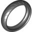 Набор LEGO Tyre 94.2 x 22 Motorcycle Racing Tread, Черный