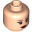 Набор LEGO Minifig Head Dual Sided Female with Eyelashes, Eye Shadow, Dark Red Lips, Smile / Frown Print [Blocked Open Stud], Light Flesh