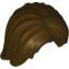 Набор LEGO Minifig Hair Mid-Length Tousled with Center Part, Темно-коричневый