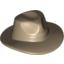 Набор LEGO Minifig Hat, Wide Brim Outback Style (Fedora), Dark Tan