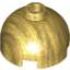 Набор LEGO Brick, Round 2 x 2 Dome Top - Hollow Stud with Bottom Axle Holder x Shape + Orientation, Pearl Gold