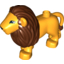 Набор LEGO Duplo Lion Adult Male New Style, Bright Light Orange