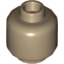 Набор LEGO Minifig Head Plain [Hollow Stud], Dark Tan