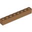 Набор LEGO Brick 1 x 8, Medium Dark Flesh