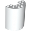 Набор LEGO Cylinder Half 3 x 6 x 6 with 1 x 2 Cutout, Белый