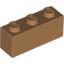 Набор LEGO Brick 1 x 3, Medium Dark Flesh