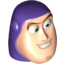 Набор LEGO Minifig Head Modified Buzz Lightyear, Light Flesh