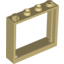 Набор LEGO Window 1 x 4 x 3 without Shutter Tabs, Tan