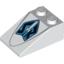 Набор LEGO Slope 33В° 3 x 2 with White Rocket and Black 'SR' Print, Белый