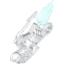 Набор LEGO Hero Factory Weapon - Ice Arm with Trans-Light Blue Icicle Blade, Белый