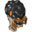 Набор LEGO Body Magma Monster Large with Black Top and Black and Orange Print, Прозрачный оранжевый