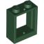 Набор LEGO Window 1 x 2 x 2 Flat Front, Темно-зеленый