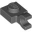 Набор LEGO Plate Special 1 x 1 with Clip Horizontal [Thick Open O Clip], Темный сине-серый