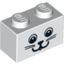 Набор LEGO Brick 1X2 with Animal Face Print, Белый
