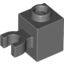 Набор LEGO Brick Special 1 x 1 with Clip Vertical [Open O Clip, Hollow Stud], Темный сине-серый