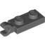 Набор LEGO Plate Special 1 x 2 with Clip Horizontal on End, Темный сине-серый