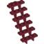 Набор LEGO Stairs 7 x 4 x 6 Straight Open, Темно-красный