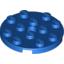Набор LEGO Plate Round 4 x 4 with Pin Hole, Голубой