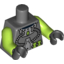 Набор LEGO Torso Atlantis Diver Two Hoses Print / Lime Arms / Black Hands, Темный сине-серый
