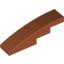 Набор LEGO Slope Curved 4 x 1 No Studs [Stud Holder with Asymmetric Ridges], Темно-оранжевый