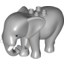Набор LEGO Duplo Elephant Adult Stationary Head with Molded Tusks, Светлый сине-серый