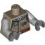 Набор LEGO Torso Hoth Rebel Jacket with White Scarf and Reddish Brown Belt Print / Light Bluish Gray Arms / Dark Bluish Gray Hands, Dark Tan