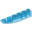 Набор LEGO Slope Curved 6 x 1 Inverted, Trans-Dark Blue