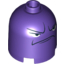 Набор LEGO Brick, Round 2 x 2 x 1 2/3 Dome Top with Frown Face and Angry Eyes Print, Темно-фиолетовый