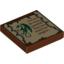 Набор LEGO Tile 2 x 2 with Dragon and Scroll with 'You are far more powerfull than you would ever imagine...' Print, Красно-коричневый