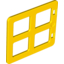 Набор LEGO Door / Window with Four Equal Square Cornered Panes, Желтый