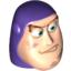 Набор LEGO Minifig Head Modified Buzz Lightyear with Dirt Stains Print, Light Flesh