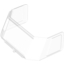 Набор LEGO Glass for Windscreen 4 x 6 x 4 Cab with Hinge [Fits 45406], Trans-Clear