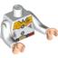 Набор LEGO Torso Western Outfit Female with Dirt Stains Print (Jessie) / White Arms LONG with Dirt Print / Light Flesh Hands, Белый